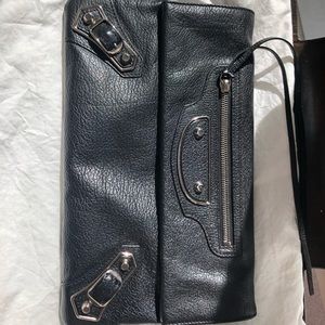 Balenciaga Moto Clutch